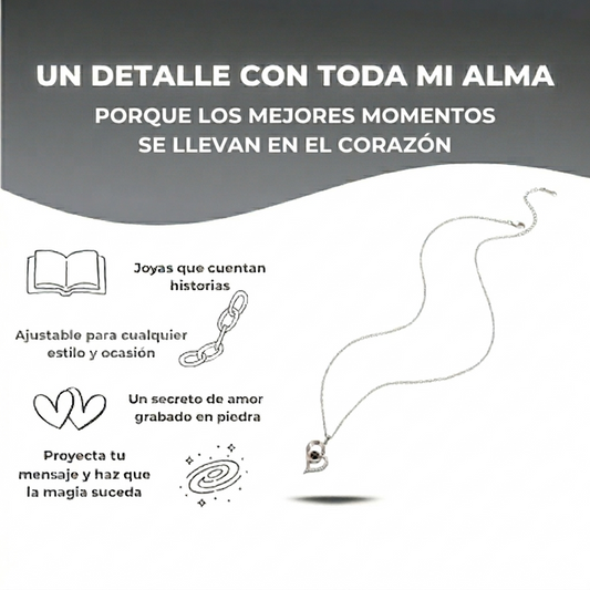 Collar Ecos de Amor | Un secreto de amor grabado en piedra